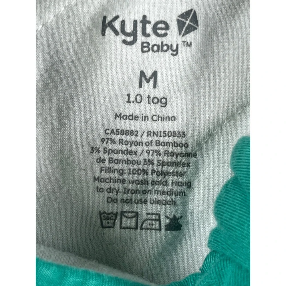 Kyte Baby Bamboo Sleep Bag 1.0 TOG Emerald Green Size Medium Wearable Blanket